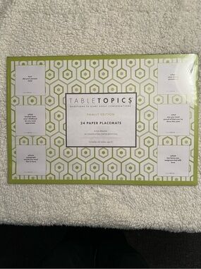 TableTopics "Family Edition" Paper Placemats Set of 24